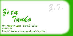 zita tanko business card